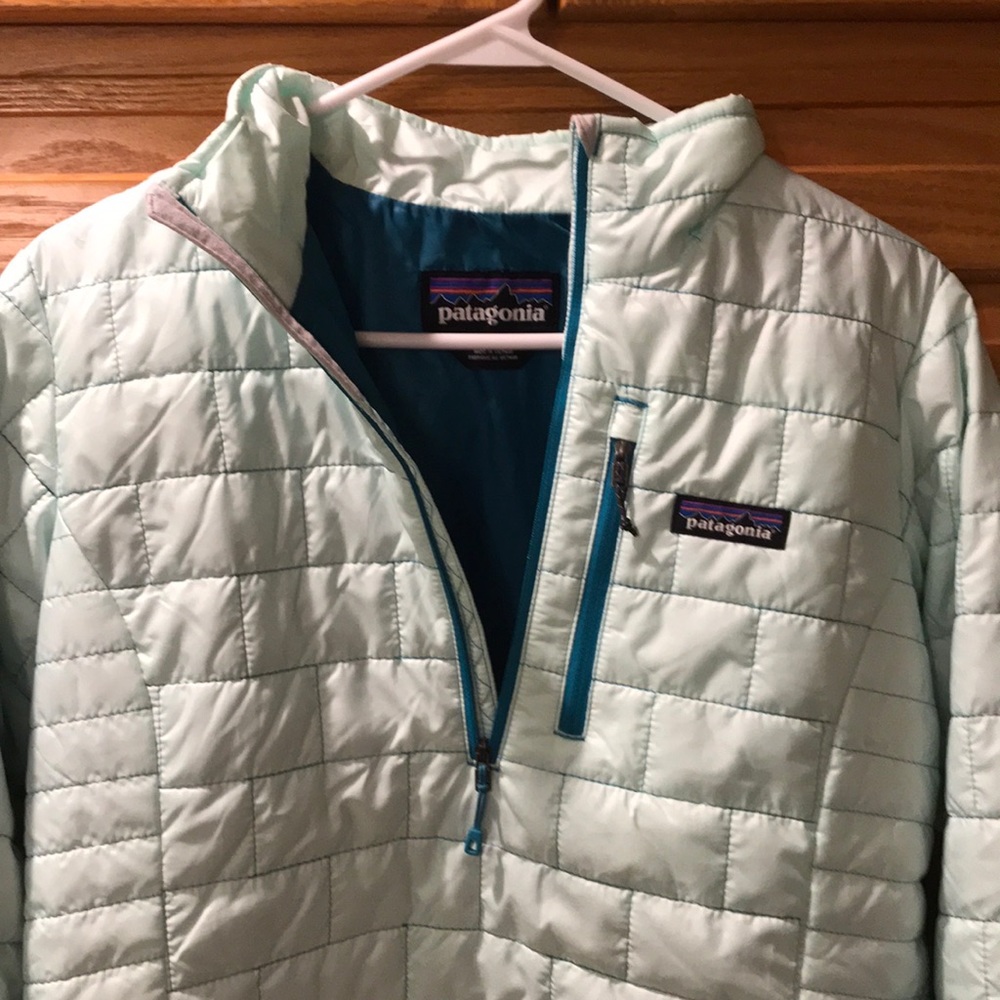 Women’s Patagonia nano puff pullover M NWOT mint